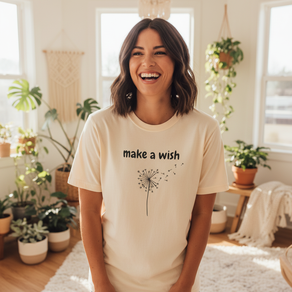Make a Wish T-Shirt — Dandelion Graphic Tee