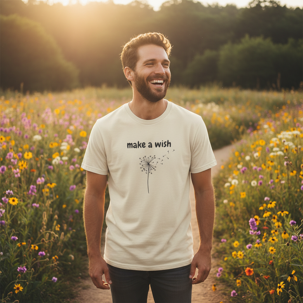 Make a Wish T-Shirt — Dandelion Graphic Tee