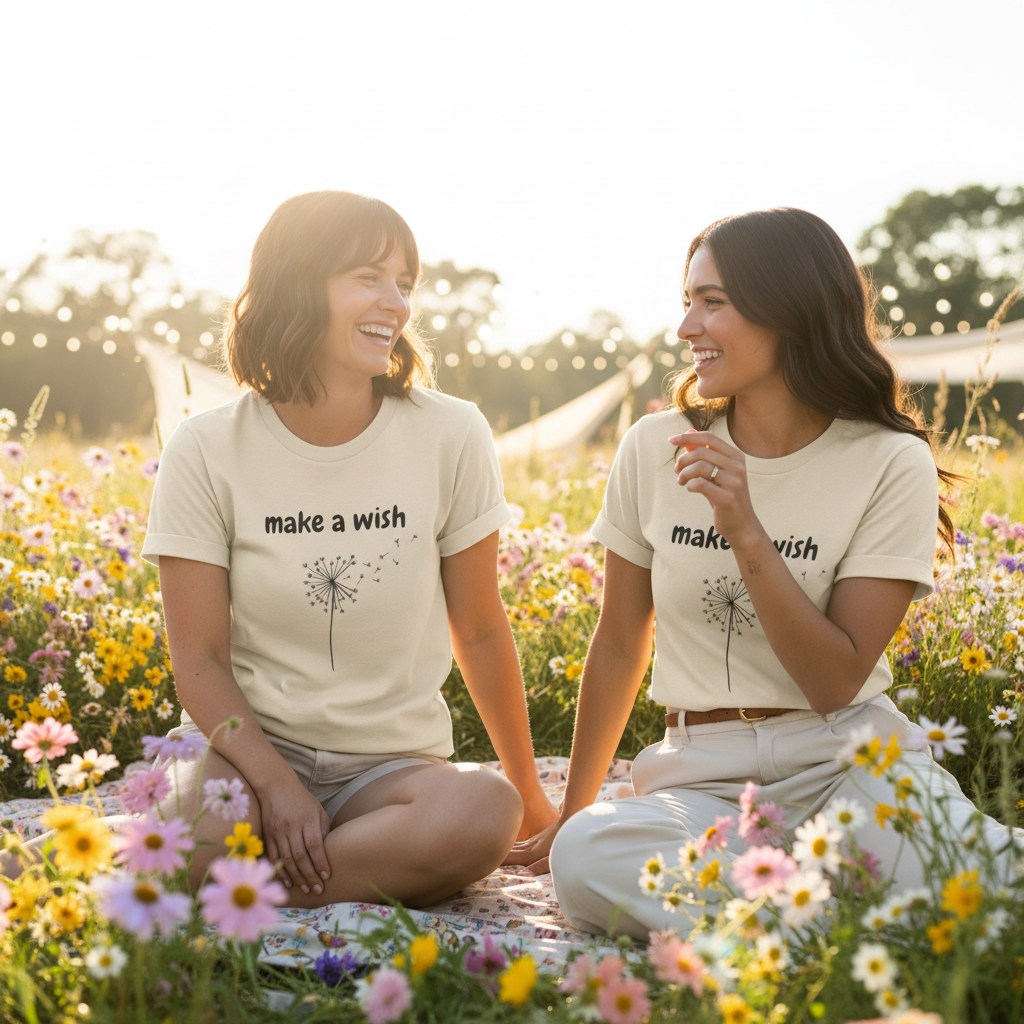 Make a Wish T-Shirt — Dandelion Graphic Tee