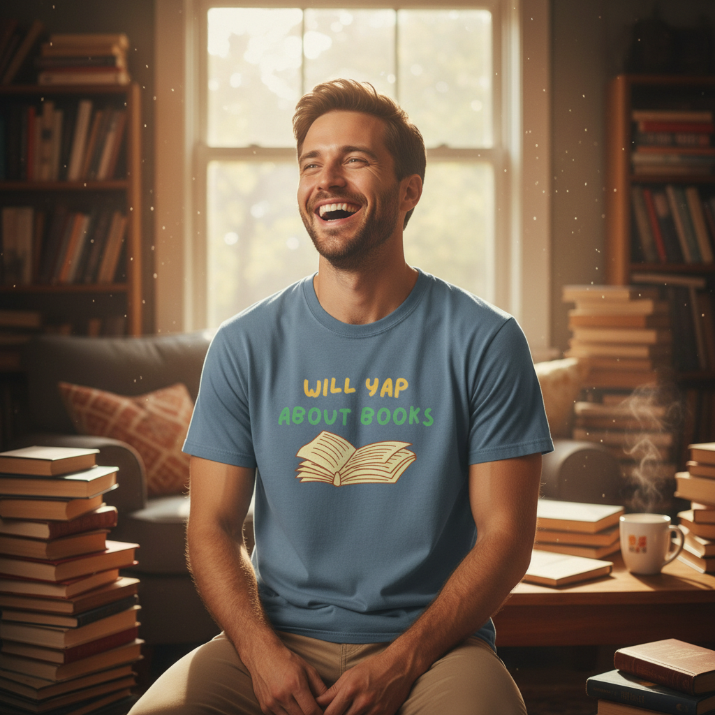 Will Yap About Books T-Shirt | Book Lover Tee, Reading Graphic Shirt